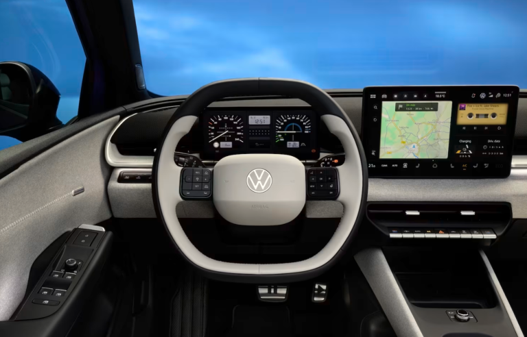 “Volkswagen” izrāda jaunā “ID.Polo” salonu – retro dizains un daudz, daudz pogu