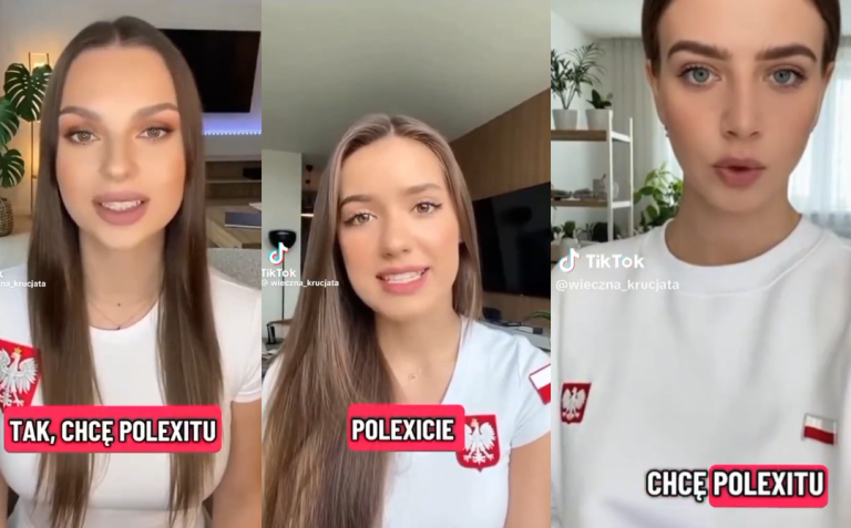 Dziļviltojumu kampaņa “TikTok” aicina Poliju izstāties no ES