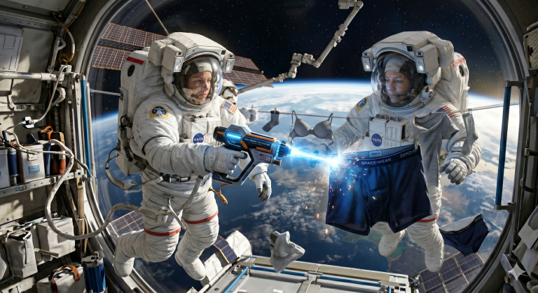 Plazmas “pistole” – risinājums astronautu drēbju tīrīšanai tālās kosmosa misijās